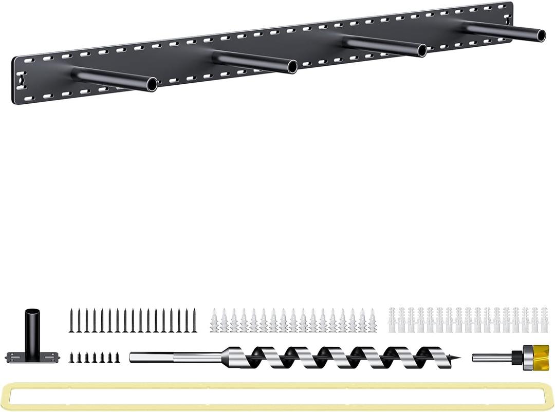 1 Pack Large Shelf Brackets Long Floating Shelf Bracket Invisible Floating Shelf Hardware Heavy Duty Floating Mantel Brackets(43"X6"X3" with Tools)