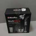 Mueller Multistick 5-in-1 Immersion Blender Handheld, 12 Speed Hand Mixer - Turbo Boost, Heaviest Duty Copper Motor, Titanium Blades Hand Blender, Milk Frother Wand, Whisk, Beaker, Chopper, Grey