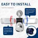 Compatible with Weddell Duo Shower Filter, Replacement Cartridges Full Set + Extra Filters, Removes Chlorine, PFAS, Heavy Metals, Particulates, for Clean & Safe Shower Water (3+3)