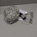 WATERGLIDE Outdoor Christmas Net Lights, 12FT x 5FT 360 LED Mesh String Light with 8 Lighting Modes, Connectable Waterproof Lights for Garden Tree Bushes, Holiday Wedding Party Decorations, White