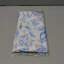 Polyester Rectangular Tablecloth 60"x102" White with Blue French Toile Pattern - Sophisticated Table Cover for Chic Weddings & Events