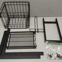 Toilet Paper Holder Stand with Storage Shelf (Black), 
Item Dimensions L x W	25.98"L x 5.9"W