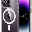 ESR for iPhone 14 Pro Max Case, Compatible with MagSafe, Shockproof Military-Grade Protection, Yellowing Resistant, Magnetic Classic Hybrid Case (HaloLock), Clear