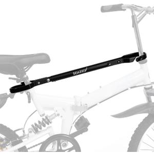Universal Bike Crossbar Adapter for Racks Adjustable Frame Tube Bar for 14 to 28 Bikes Fits Step-Through, Full Suspension & Kids Bikes Easy Install, Rack Mount Accessory