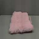 ConCus-T Pink Bath Mat Bath Rug Shaggy Girls Bathroom Rug Tie Dye Girls Gift Chic Faux Fur Plush Area Rug for Bedroom Fluffy Doormat Soft Puppy Bed Mat, Pink, 24 Inch x16 Inch