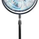 18 Inch High Velocity Pedestal Fan, Heavy Duty Industrial Standing Fan with 3-Speed & Adjustable Height (47.1"-55.1"), Metal Fan for Bedroom, Patio, Workshop & Indoor Air Circulation