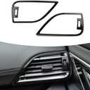 INTGET 2PCS Dashboard Side Air Vent Covers for 2020-2024 2025 Subaru Outback Accessories/Subaru Legacy Accessories Carbon Fiber AC Air Conditioning Outlet Vent Trim for Outback Wilderness Accessories