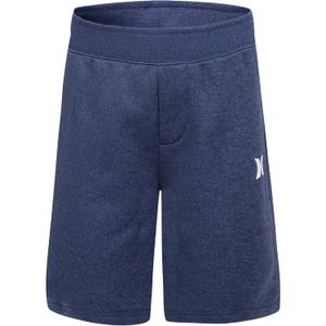 Hurley Boys Solar French Terry Pull on Shorts (4, Blackened Blue Heather)