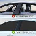 Car Window Shades Covers for Baby and Privacy 2PCS Car Window Blinds Side Window, Auto Magnetic Windows Shades Rear Side Glass Curtain 99% UV Protection Magnetic Blackout Windows Cover Tint