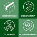 HERKKA Clear Packing Tape, 36 Rolls Heavy Duty Packaging Tape for Shipping Packaging Moving Sealing, Thicker Clear Packing Tape, 1.88 inches Wide, 65 Yards Per Roll, 2340 Total Yards