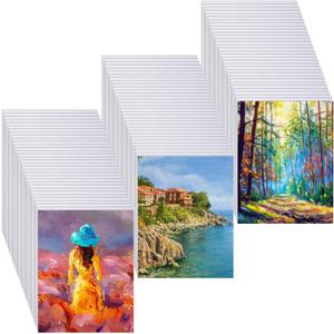 100 Pcs Sublimation Blanks for Picture Frame 8.5 x 11 Inch Double Sided Sublimation Blanks Canvas Heat Transfer Canvas Sheets Printable Inkjet Pads for Painting DIY Photos Murals Backdrops