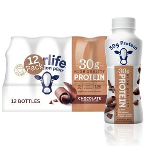 fairlife Nutrition Plan High Protein Chocolate Shake, 30g Protein, 11.5 fl oz Bottles, 12 Pack