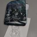 ORTIGIA Green Shower Curtain for Bathroom Misty Forest Pattern, Nature Woodland Artistic Shower Curtain Set with Metal Hooks, Waterproof Weighted Pine Tree Fog Bath Curtain, 72x72