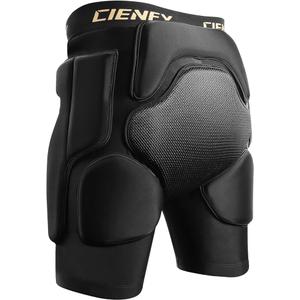 3D Hip Protective Padded Shorts EVA Tailbone Pad Impact Gear for Skiing Skating Snowboarding Skateboarding, Size Small