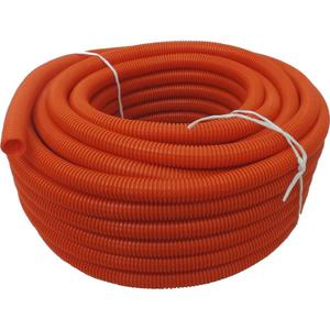 Flexible Polyethylene HDPE Non-Split Corrugated Wire Loom Tubing (Orange, 1" Dia. x 100 ft)