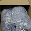 Bedfolks Calming Donut Dog Bed, 30 Inches Round Fluffy Dog Beds for Medium Dogs, Anti-Anxiety Plush Dog Bed, Machine Washable Pet Bed (Navy Blue, Medium)