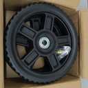 CheeMuii 8 Inch Lawn Mower Wheels 2 Pack 8" Push Lawn Mower Wheels with Bolts and Lock Nuts Kit Fit for Most Standard push Lawn Mowers/Generator/Garden Tiller/Handtruck