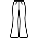 Navy Blue Wide Leg Pants, L