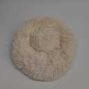 Tiny Dog Bed Extra Small Washable 15 inches Beige Donut Soft Small Dog Bed,Calming Anti Anxiety Round Fits up to 5 lbs Warm Comfort Pets Beds for Puppy Dogs Indoor