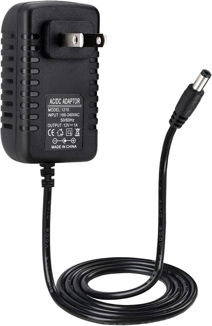 DC 12V 1A Power Supply Adapter Transformer, 12V DC Converter AC 100-240V to DC 12V 1A 12W LED Driver Switching Power Supply Converter Transformer for LED Strip Light 12W US Plug