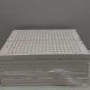 Pinkpum 8 Pack Closet Organizers and Storage Plastic Stackable Storage Bins, Foldable Drawer Shelf Storage Container for Wardrobe Kitchen Bathroom Dorm White