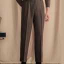 Mens Pants Tweed Herringbone Vintage Dress Pant Trousers Regular Fit Suit Pants for Men Coffee 30W×30L