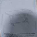 6 Pieces Dining Table Set with 60" Rectangle Marbled Veneers Tabletop Kitchen Desk,Living Room Furniture W/ 4 Chairs & 1 Bench,for Restaurant,Home Bistro,White