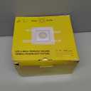 Perlglow 4 inch Trimless Square Single Gimbal Downlight Luminaire, White Finish, LED Recessed Light Fixtures Dimmable 18W=120W, 1500 Lumens, CRI 90+, 5CCT Selectable 2700K|3000K|3500K|4100K|5000K