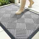 OLANLY Front Door Mat Outside Entrance 35x23, Waterproof Heavy-Duty Doormat