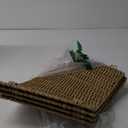 CubesLand Christmas Tree Collars, 22.83in Christmas Tree Skirt, Christmas Tree Decor, 4-Piece Handcrafted Plastics Wicker Christmas Tree Base Cover, Rustic Christmas Tree Ring, Fit 9-21in Stands, -Natural