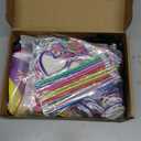 Tellingyou 140 Pcs Roller Skate Party Favors Includes 12 Drawstring Backpacks 12 Silicone Wristbands 12 Badges 12 Keychains 18 Notepads 12 Pencils 12 Slap Bracelets 50 Stickers for Retro Hip Hop Party