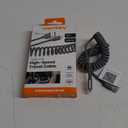 Ventev Helix 14 in Expandable iPhone Cable | Fast Charging USB-A to Lightning Cable | Coiled MFi Certified iPhone Charger Cord | No Tangle Cord, Conveniently Crafted for The Car iPhone, Gray