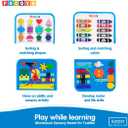 LUPPA Pocoyo Montessori Busy Board - Preschool Learning Fun with Alphabet & Numbers, Ideal Educational Travel Toy for 3-4 Year-Olds (Busy Board)