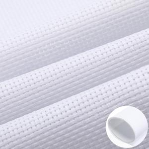 Zeyune Needlepoint Canvas 20 x 24 Inches 18 Mesh Blank White Canvas with 36 Colors Cotton Threads and 5 Needles for Embroidery, Knit Crochet Projects