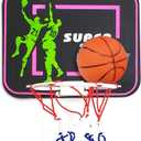 ArtCreativity Stick-on Plastic Basketball Hoop Game for Kids & Adults  No Assembly Needed, Includes Mini Ball, Backboard, Net, Stickers for Easy Mounting  Fun for Home, Office, Bedroom, Gift Idea.