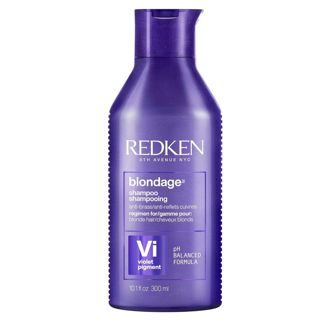Redken Blondage Purple Shampoo For Blonde, Bleached or Highlighted Hair - Neutralizes Brassy Tones With Salicylic Acid, Color Depositing (10.1 Fl Oz (Pack of 1))