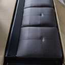 L Shaped Sectional Sofa with Ottoman, Leather Right Facing Modern Couches for Living Room, Bedroom, Office