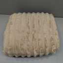 Smiry Couch Cover for Dogs Washable, Non Slip Fuzzy Pet Couch Covers for 3 Cushion Sofa Pet Friendly, Thick Soft Sofa Slipcovers Cushion Protector (Khaki, 27.6" x 27.6")