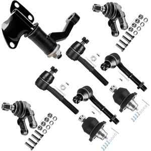 9pc Set Suspension Kit Lower Ball Joint Upper Ball Joint Inner Tie Rod End Outer Tie Rod End Idler Arm Replacement for 1995-1997 For Nissan Pickup 1987-1993 For Pathfinder