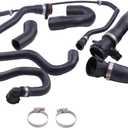 Radiator Coolant Water Hose Pipe Kit 7 Hoses Compatible with BMW E90 128i 328i 325xi 328i Convertible Coupe xDrive 328xi 330i 330xi N51 E90 2007-2011 11537516414 11537521049 17127531579