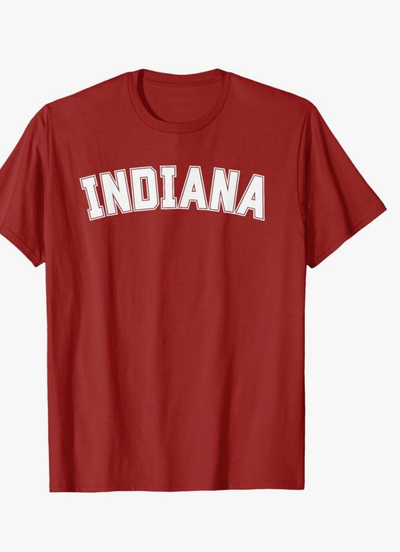 Indiana T-Shirt, Size Small, Red