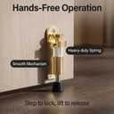 Elfhloo Kickdown Door Stopper, Foot-Operated, for Gaps Under 30mm, 1-Pack