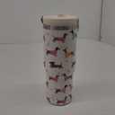 30 oz Dachshund Tumbler with Lid and Straw, Dachshund Coffee Mug, Dog Gifts