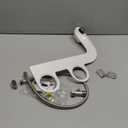 Bio Bidet SlimEdge Bidet Attachment for Toilet, Non Electric, Dual Nozzles for Front and Rear Cold Water Wash, Adjustable Water Pressure, White (1 Pack)