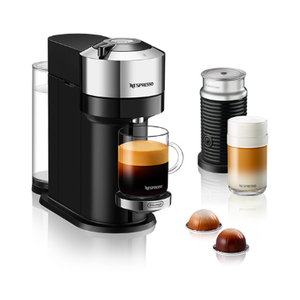 Nespresso De'Longhi Vertuo Next Deluxe by De'Longhi with Aeroccino - Chrome