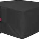 SheeChung Gas Fire Pit Cover Square - Premium Patio Outdoor Cover Heavy Duty Fabric with PVC Coating,100% Waterproof,Fits for 33 inch,34 inch,35 inch,36 inch Fire Pit Table Cover (36L x 36W x 24H)