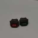 2Pcs Black Momentary Polarity Reverse Switch Waterproof Control Rocker Toggle Switch 20A 12V DC 16A 250V/20A 125V AC DPDT 6Pin 3Position (ON)-Off-(ON) with Jumper Terminal Wires for Car Boat