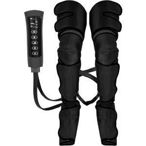 SereneLife Air Compression Leg Massager, Full Leg Massager with Heat and Compression, Ice Pack, Portable and Adjustable with 6 Modes 3 Vibrations 3 Intensities, 11 Airbags for Thigh Calf Foot Massage