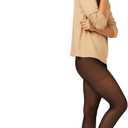 Hanes Womens Ecosmart Seasonless Tights (Large, Black)