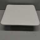 12.5" Square Ceramic Cake Stand 5-in-1 - White Pedestal Serving Platter for Wedding Birthday Party Baby Shower, Dessert Cupcake Fruit Display Stand, Multifunctional Kitchen Centerpiece (12.5" x 12.5" x 3.7")